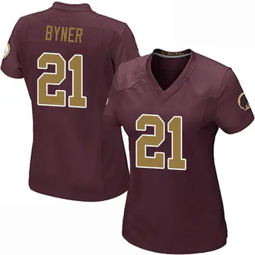 Women's Earnest Byner Washington Commanders Game Burgundy Alternate Jersey