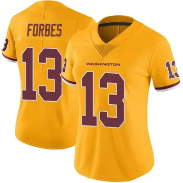 Women's Emmanuel Forbes Jr. Washington Commanders Limited Gold Color Rush Jersey