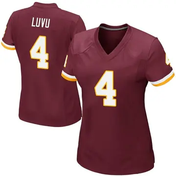 Women's Frankie Luvu Washington Commanders Game Burgundy Team Color Jersey