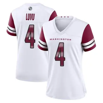 Women's Frankie Luvu Washington Commanders Game White Jersey