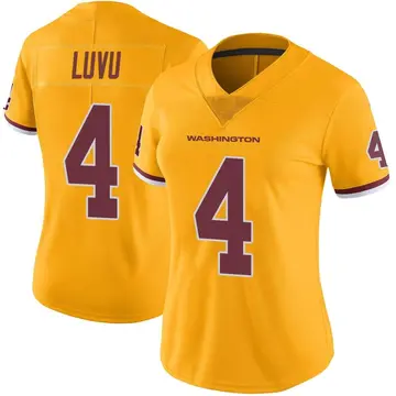 Women's Frankie Luvu Washington Commanders Limited Gold Color Rush Jersey