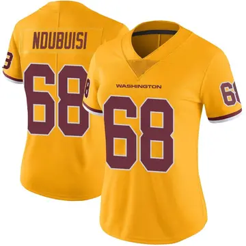 Women's Haggai Ndubuisi Washington Commanders Limited Gold Color Rush Jersey