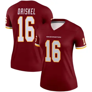 Women's Jeff Driskel Washington Commanders Legend Burgundy Jersey