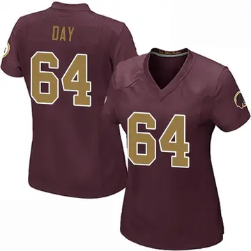 Women's Sheldon Day Washington Commanders Game Burgundy Alternate Jersey