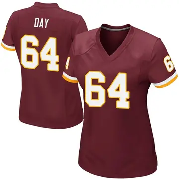 Women's Sheldon Day Washington Commanders Game Burgundy Team Color Jersey