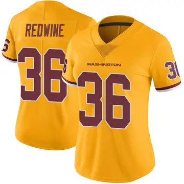 Women's Sheldrick Redwine Washington Commanders Limited Gold Color Rush Jersey