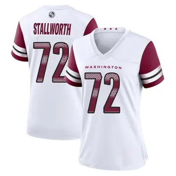 Women's Taylor Stallworth Washington Commanders Game White Jersey