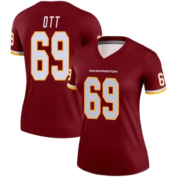 Women's Tyler Ott Washington Commanders Legend Burgundy Jersey