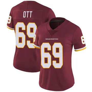 Women's Tyler Ott Washington Commanders Limited Burgundy Team Color Vapor Untouchable Jersey