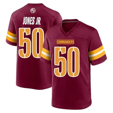 Youth Andre Jones Jr. Washington Commanders Game Burgundy Jersey