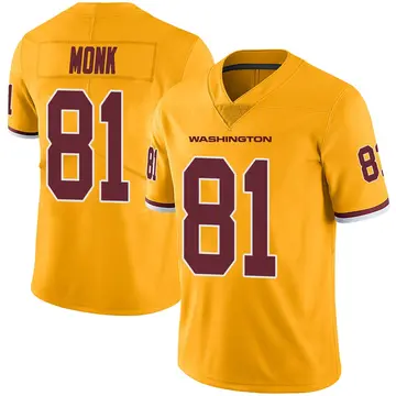 Youth Art Monk Washington Commanders Limited Gold Color Rush Jersey