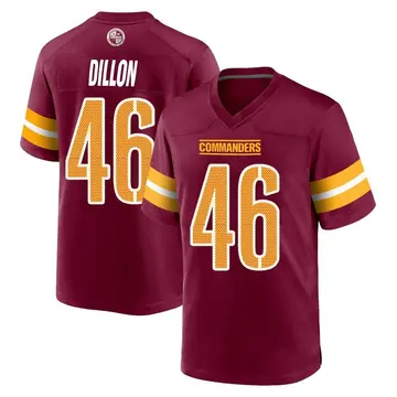 Youth Brandon Dillon Washington Commanders Game Burgundy Jersey