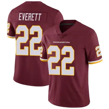 Youth Deshazor Everett Washington Commanders Limited Burgundy Team Color Vapor Untouchable Jersey