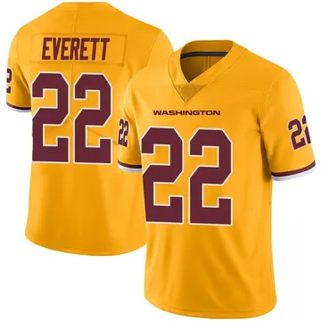 Youth Deshazor Everett Washington Commanders Limited Gold Color Rush Jersey