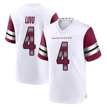 Youth Frankie Luvu Washington Commanders Game White Jersey