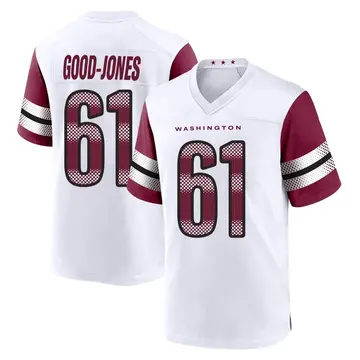 Youth Julian Good-Jones Washington Commanders Game White Jersey