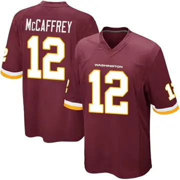 Youth Luke McCaffrey Washington Commanders Game Burgundy Team Color Jersey