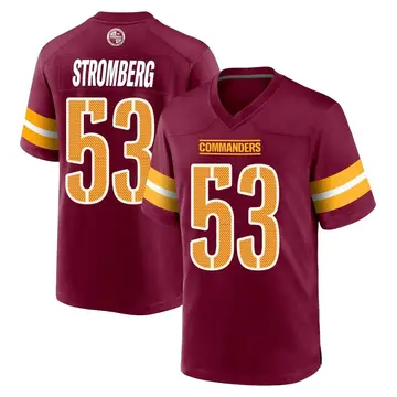 Youth Ricky Stromberg Washington Commanders Game Burgundy Jersey