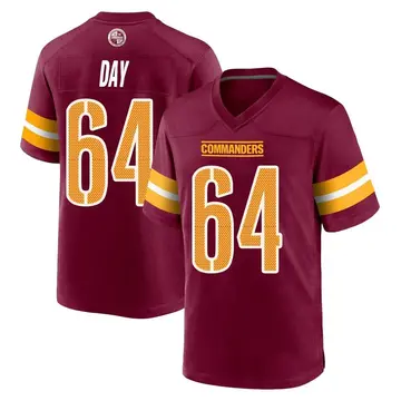 Youth Sheldon Day Washington Commanders Game Burgundy Jersey