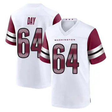 Youth Sheldon Day Washington Commanders Game White Jersey